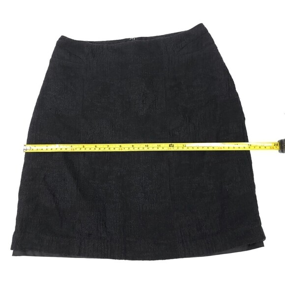 HELMUT LANG Jacquard High Rise Micro Mini Skirt in Black Textured Wool Small - Picture 13 of 14